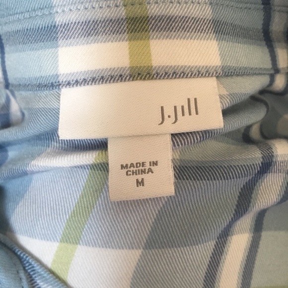 J Jill Plaid Multi-Yarn Dyed Tunic - Picture 5 of 6